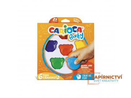 Dětské voskovky CARIOCA Teddy Crayons 1+