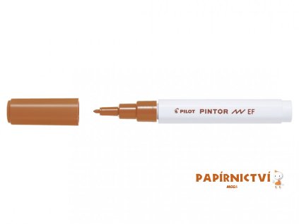 Dekorativní popisovač "Pintor", hrot EF - hnědý