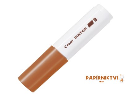 Akrylový popisovač Pilot Pintor, hrot B - hnědý