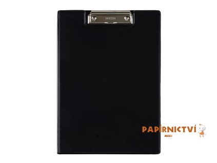 Dvojdeska A4 s klipem plastová, černá 5-542