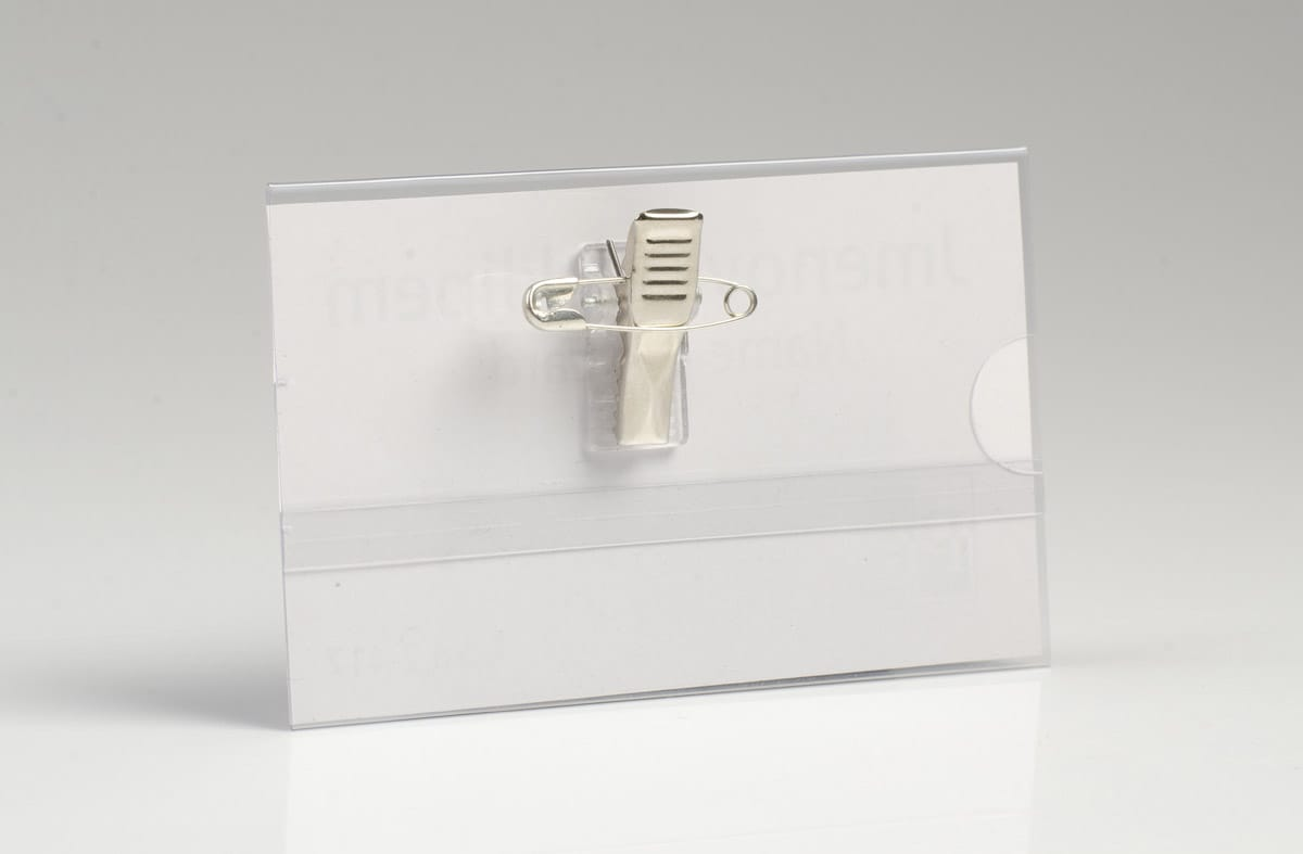 Fotografie Jmenovka s klipem, plastová 2-417