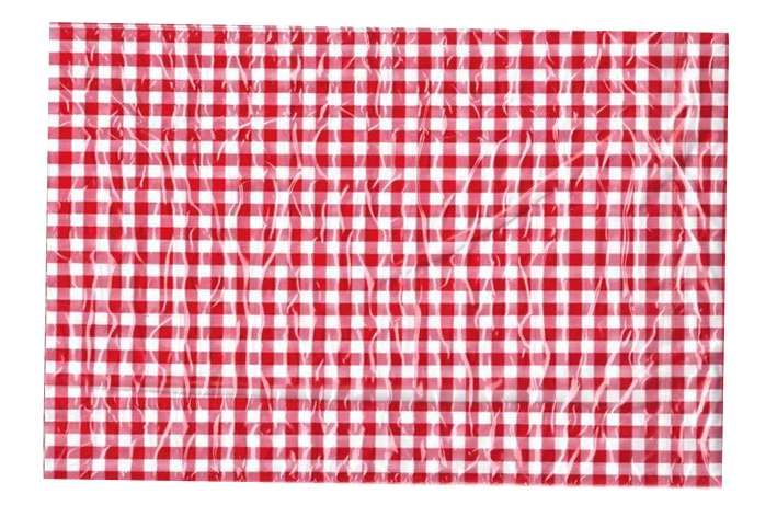 Ubrus do výtvarné výchovy - červeno-bílé kostky 7-497