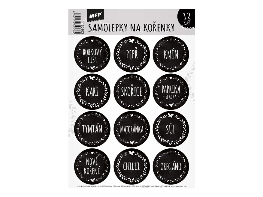 Samolepky na kořenky MFP 3 1160103