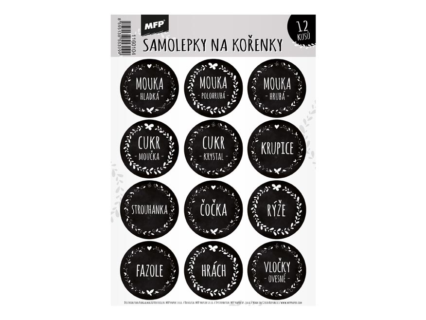 Samolepky na kořenky MFP 4 1160104