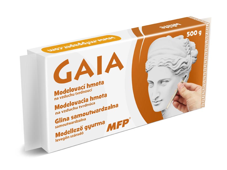 Fotografie MFP 5300980 modelovací hmota GAIA 500g bílá