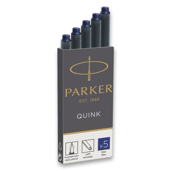 Fotografie Inkoustové bombičky Parker modré Parker A49:1502_0150384