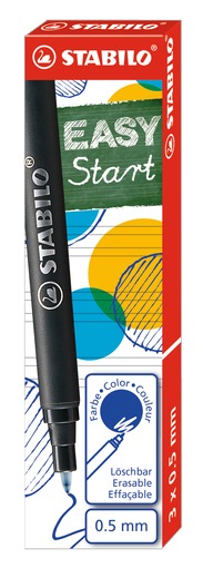 Fotografie Náplň Stabilo 6890 EASYoriginal modrá, 0,5 mm, 3 ks v balení Stabilo