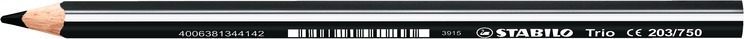 Fotografie Pastelka Stabilo Trio černá Stabilo A49:0086_2037500