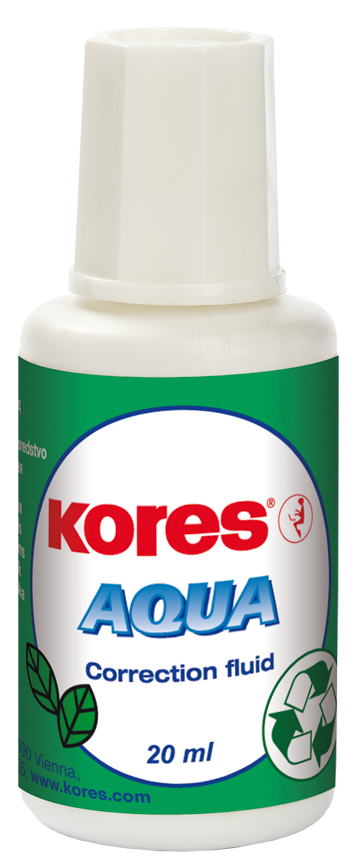 Fotografie Korektor lak se štětečkem Kores Aqua 20ml