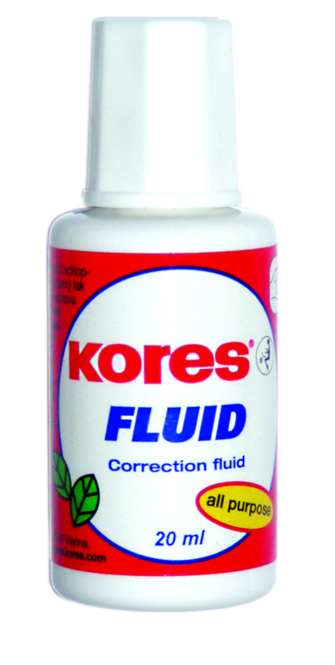 Fotografie Opravný lak Kores Fluid štěteček, 20 ml Kores A49:0091_1010200