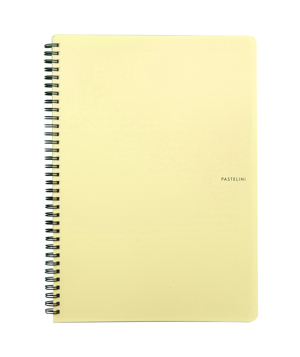 Fotografie Twin wire blok A4 PP PASTELINI žlutý 8-069