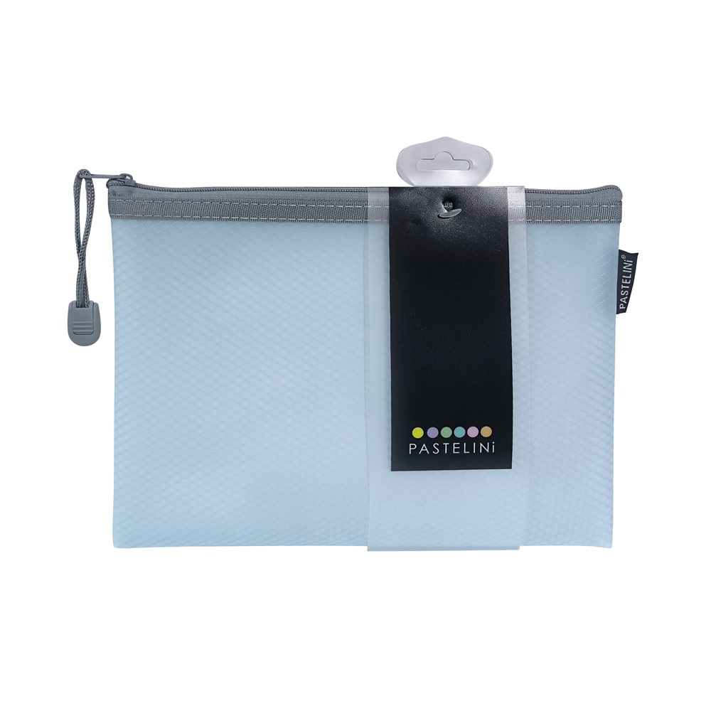 Fotografie Obálka se zipem síťovaná A5 PASTELINI modrá 2-3192