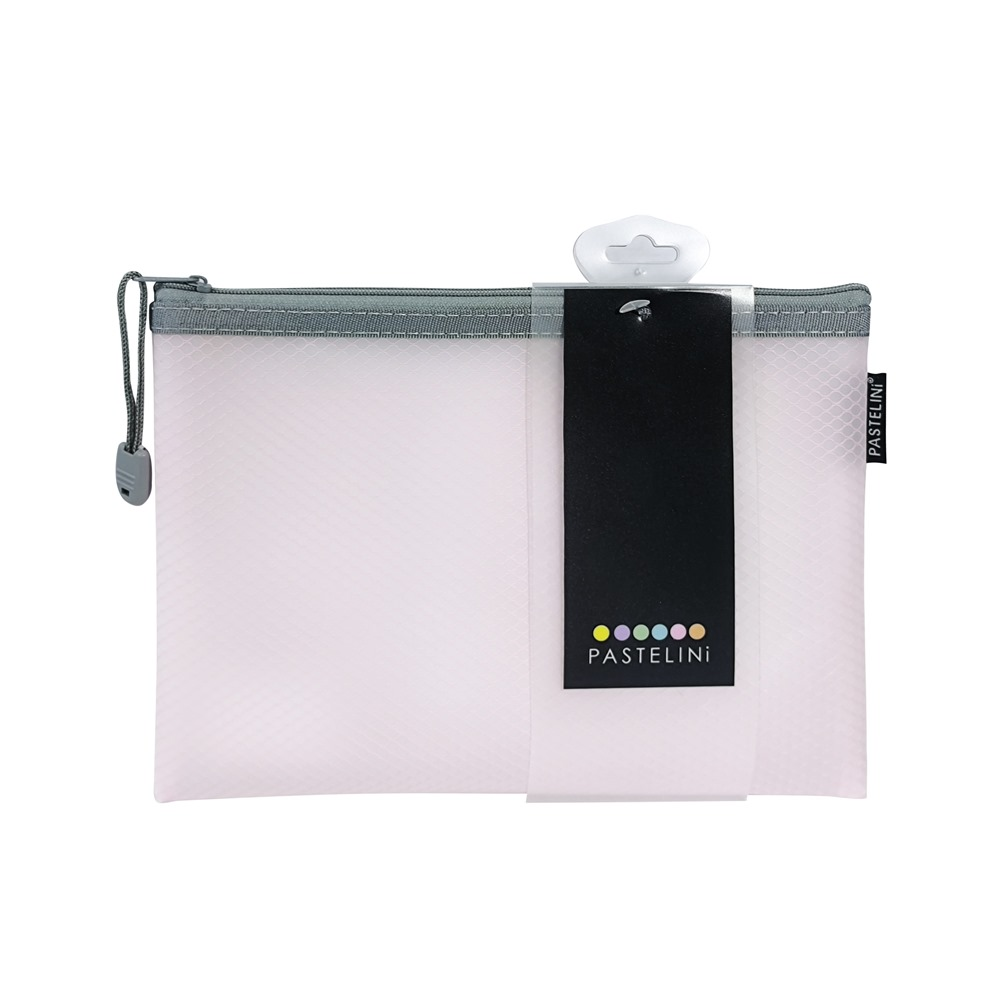 Fotografie Obálka se zipem síťovaná A5 PASTELINI růžová 2-3191