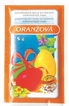 Barvy na velikonoční vajíčka 5g - jednotlivě - oranžová