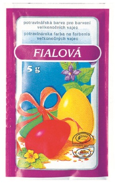 Barvy na velikonoční vajíčka 5g - jednotlivě - fialová