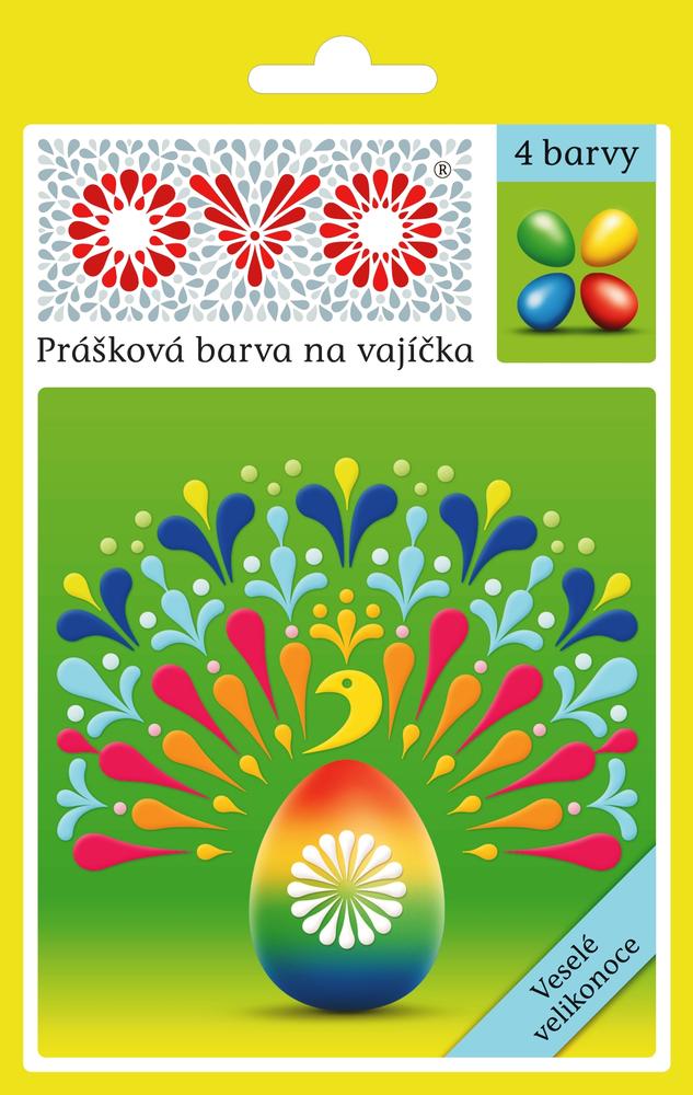Velikonoční barvy OVO 4 barvy - červená, modrá, zelená, žlutá 20g