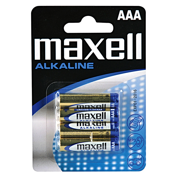 Baterie 1,5V AAA-LR03/4ks alk. Maxell