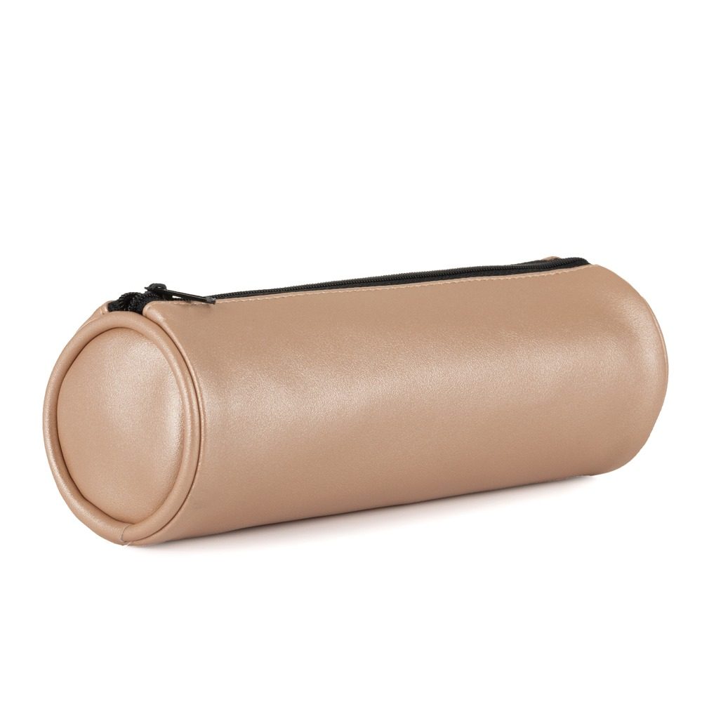 Pouzdro etue PU kulatá Metallic měděná 8-186