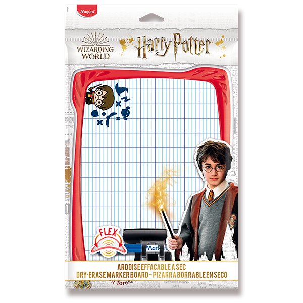 Bílá tabule s příslušenstvím MAPED Harry Potter