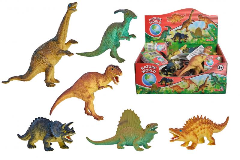 Gumový dinosaurus 11-14cm, 6 druhů