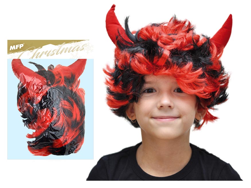 Paruka čert s rohy krátká ME070 8881871