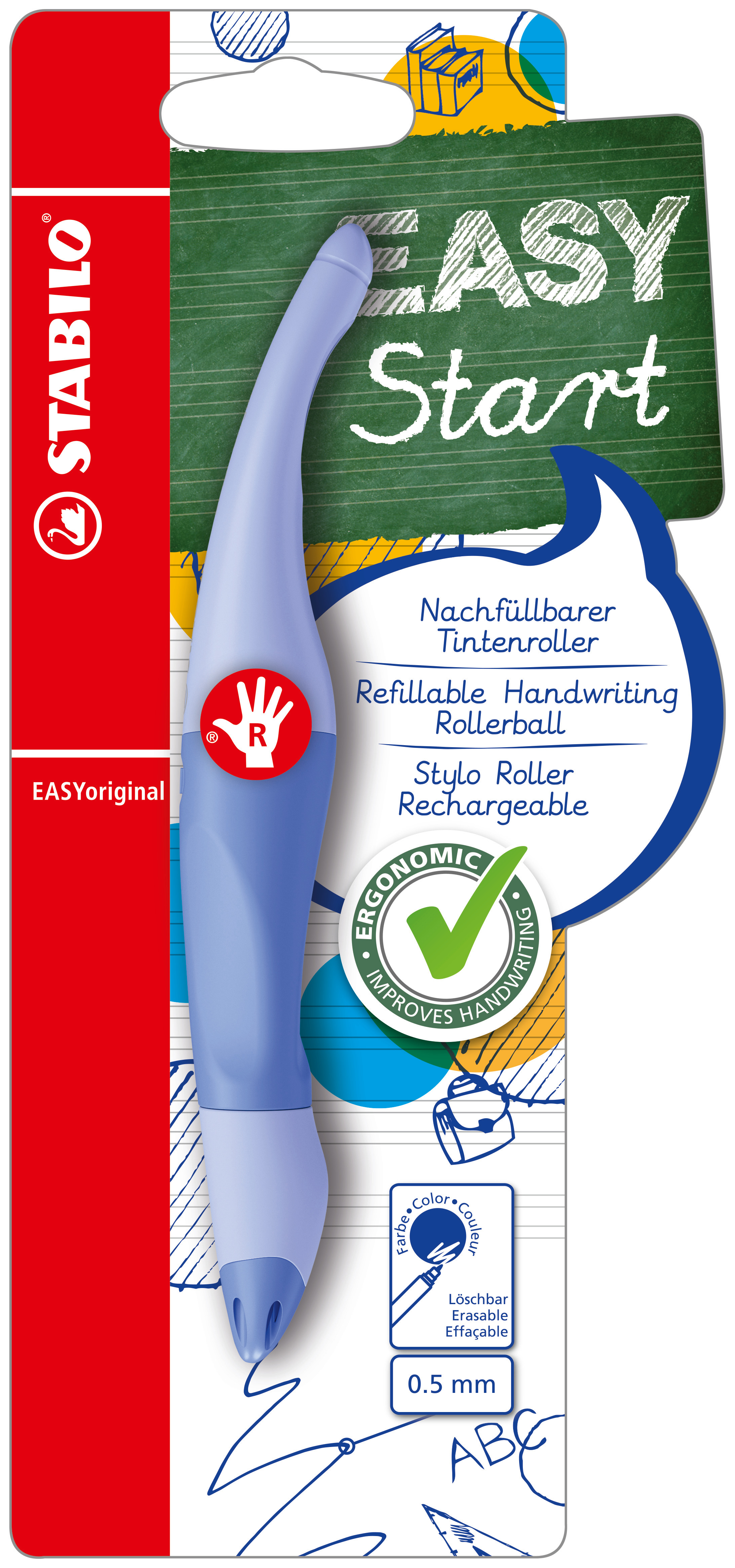 Roller STABILO EASY original Start cloudy blue R