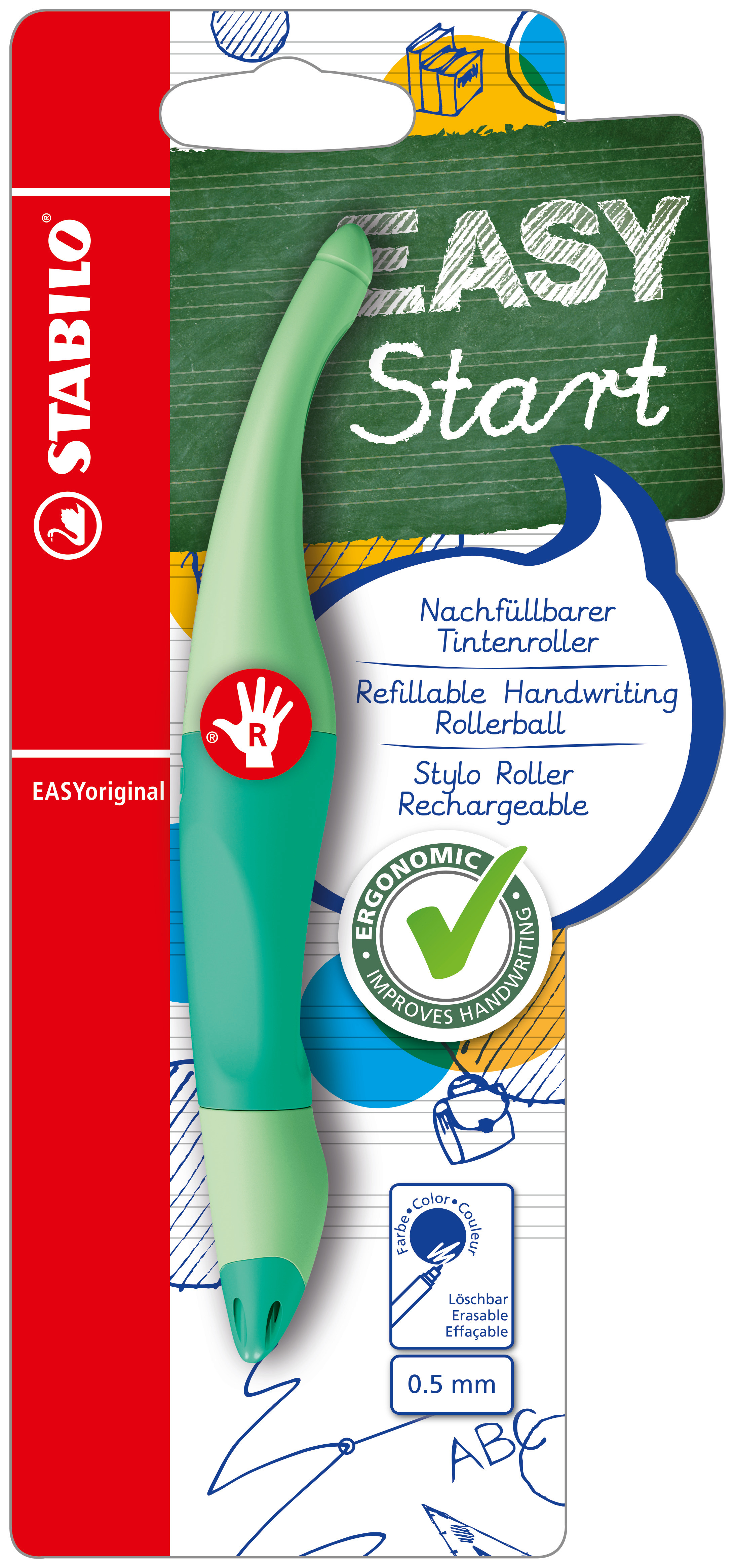 Roller STABILO EASY original Start hint of mint R