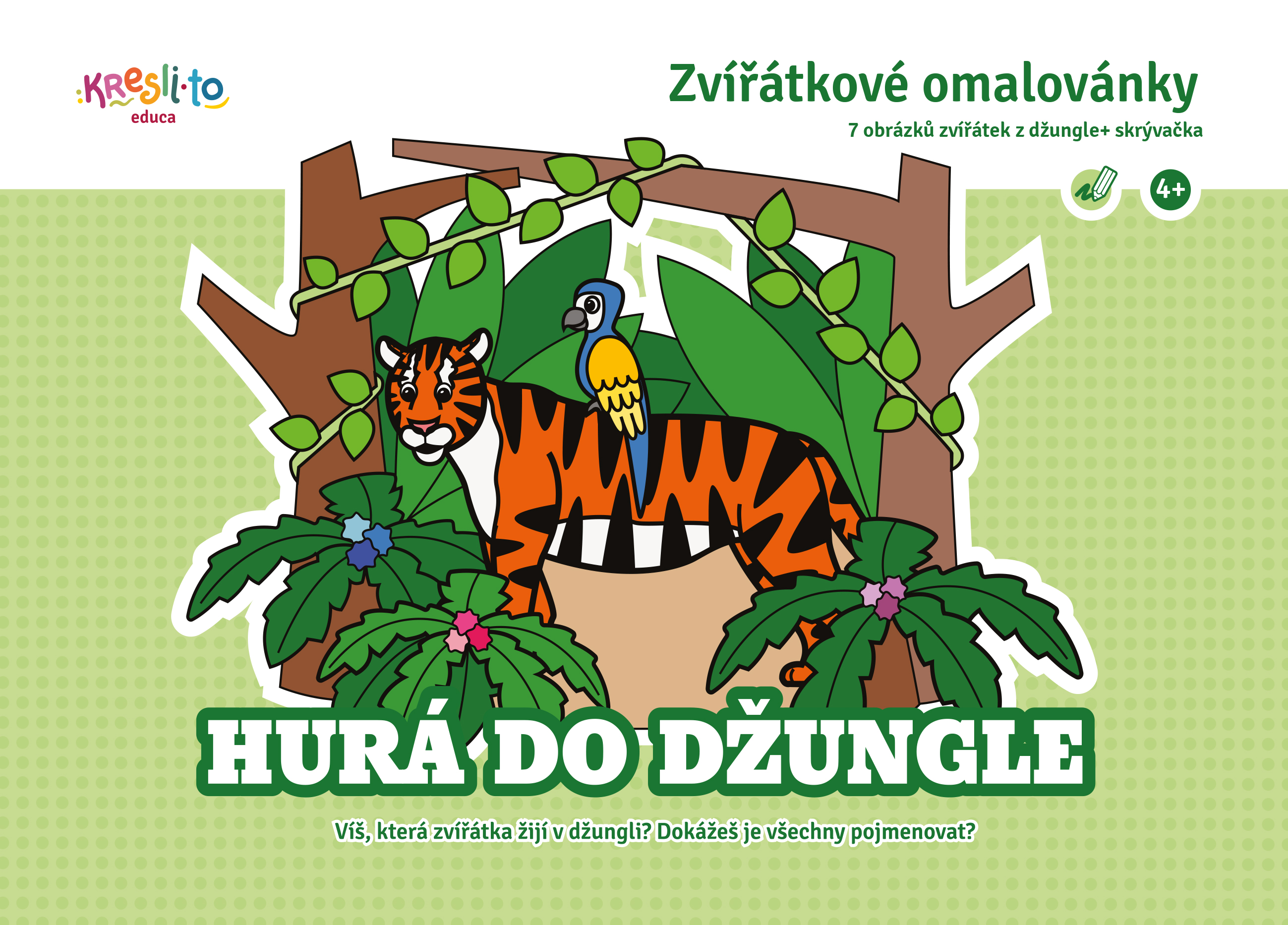 Zvířátkové omalovánky - Hurá do džungle