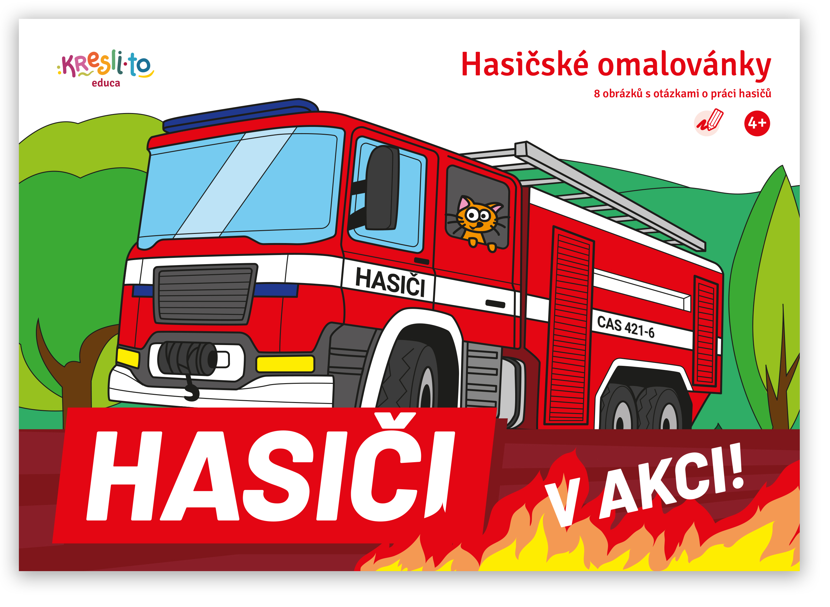 Fotografie Omalovánky Kresli.to - Hasiči v akci A46:231701