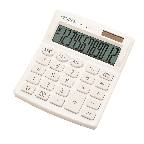 Stolní kalkulátor Citizen SDC-812 - bílý