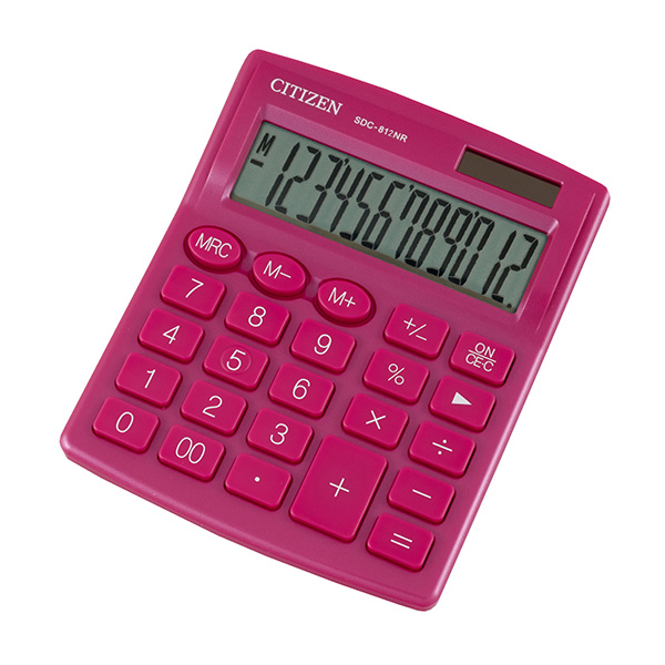 Stolní kalkulátor Citizen SDC-812 - růžový