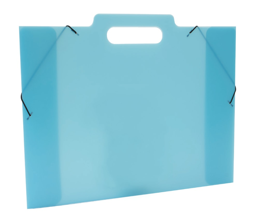 Fotografie 3 klopá sloha na výkresy A3 PP Opaline Frosty modrá 2-771