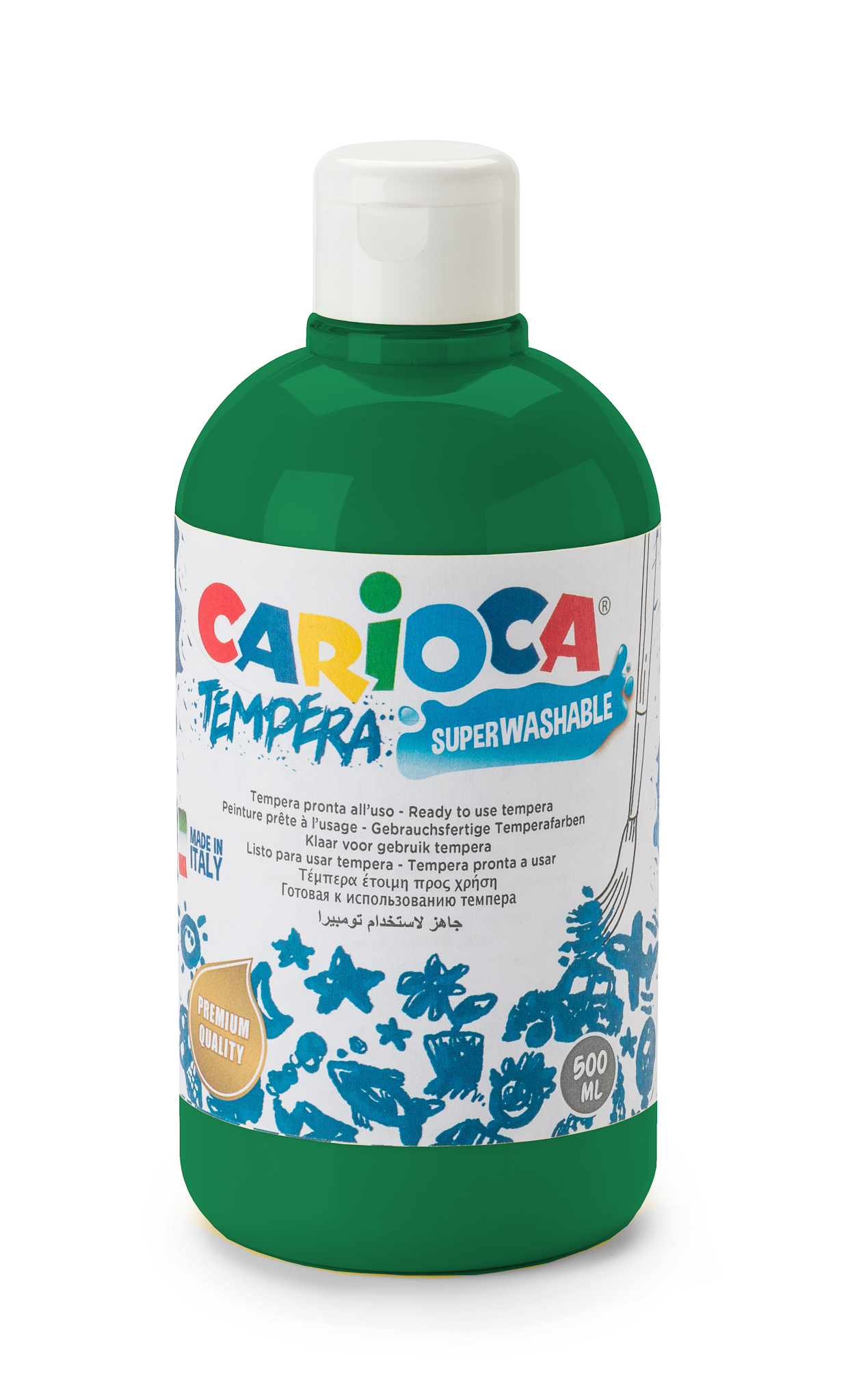 Fotografie Tempera CARIOCA 500ml - Smaragdově zelená