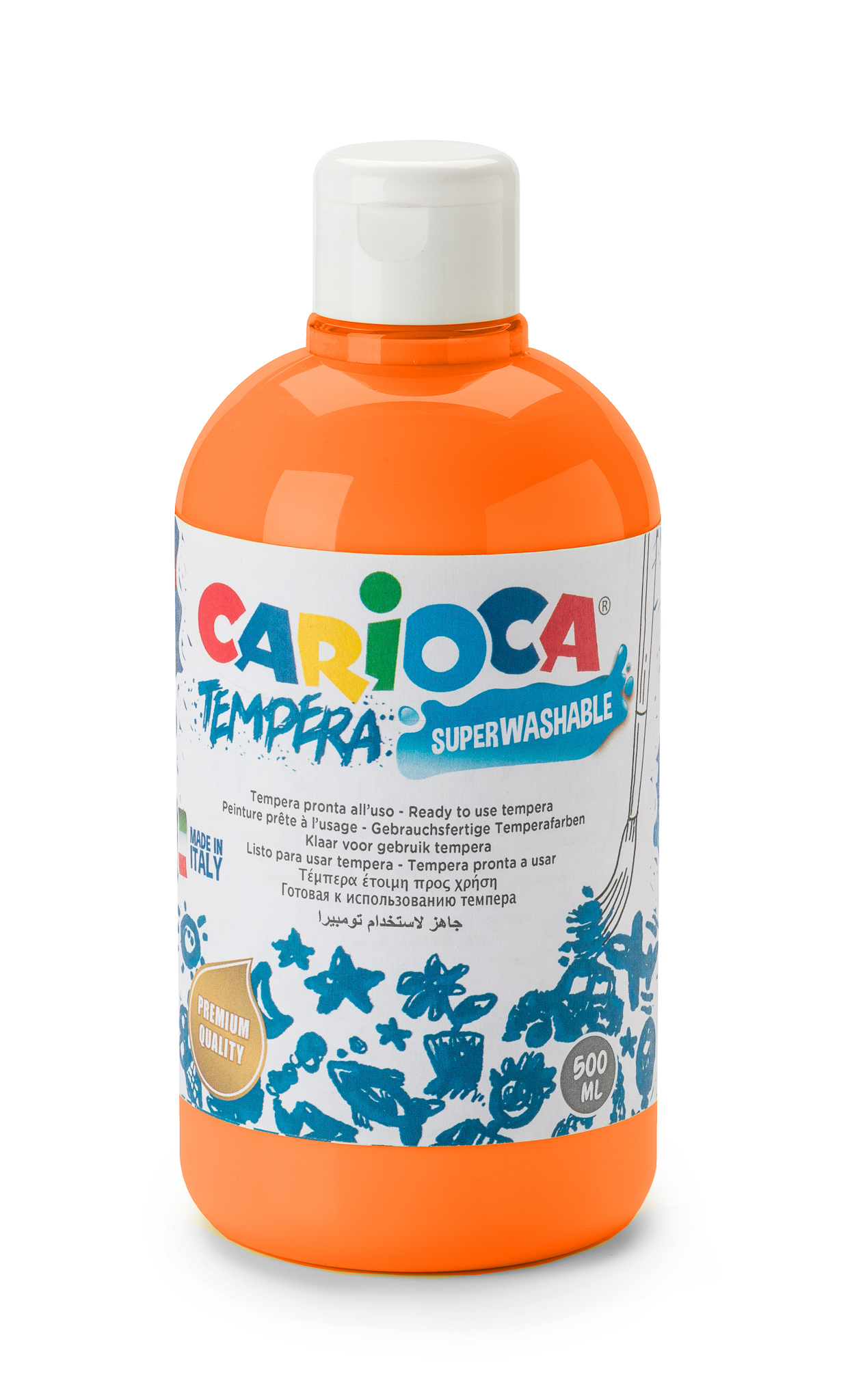 Fotografie Tempera CARIOCA 500ml - Oranžová