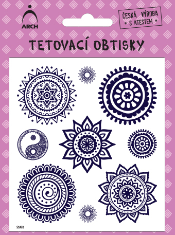 Dětské tetovačky - mandaly 01