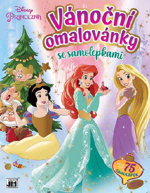 Vánoční omalovánky se sam. Disney Princezny