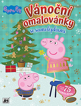 Fotografie JIRI MODELS Vánoční omalovánky Peppa Pig se samolepkami