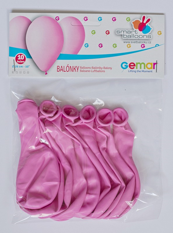 OB balónky GM90 - 10ks, růžové