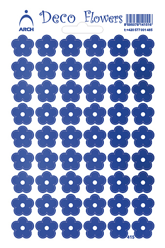 Květinky - Deco Flowers - modré 415-B