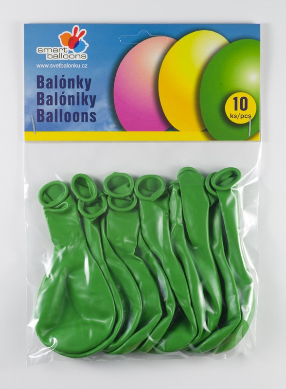 OB balónky GM90 - 10ks, zelené