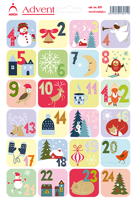 Fotografie Adventní kalendář - sněhulák