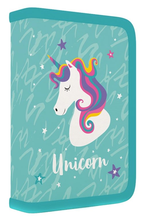 Y-Penál 1p. s chlopni, prázdný Unicorn iconic 7-88520A