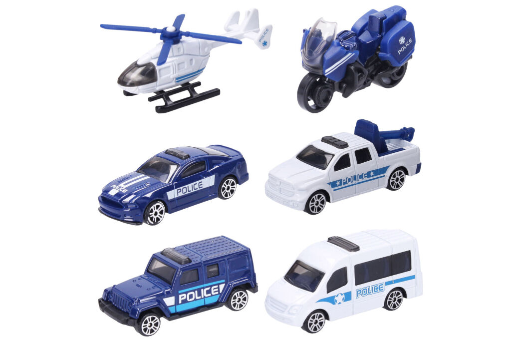 Auto policejní jednotky kov 7cm mix