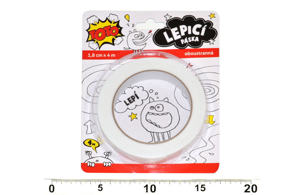 Lepící páska 18mmx4m oboustranná W814501