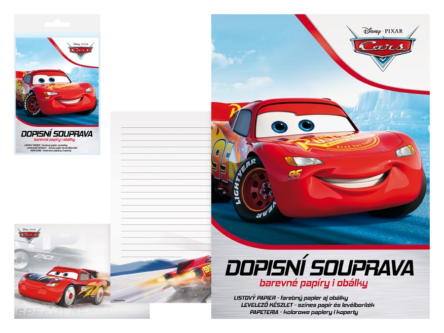 Fotografie MFP 5550280 dopisní papír barevný LUX 5+10 Disney (Cars)