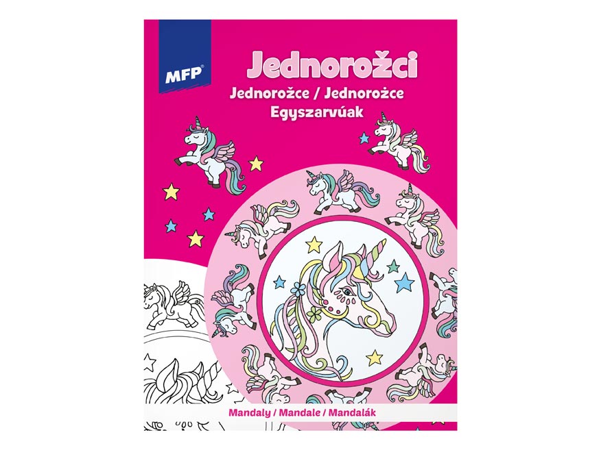 Fotografie omalovánky antistresové Mandaly Jednorožci 210x276mm/24 5301145