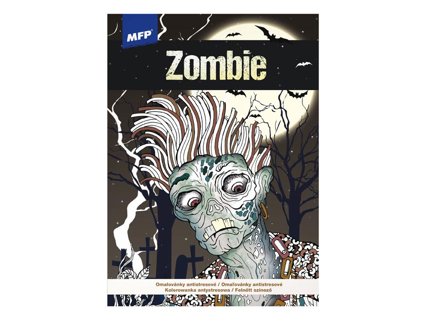 Fotografie omalovánky antistresové Zombie 210x290mm/32 5301151