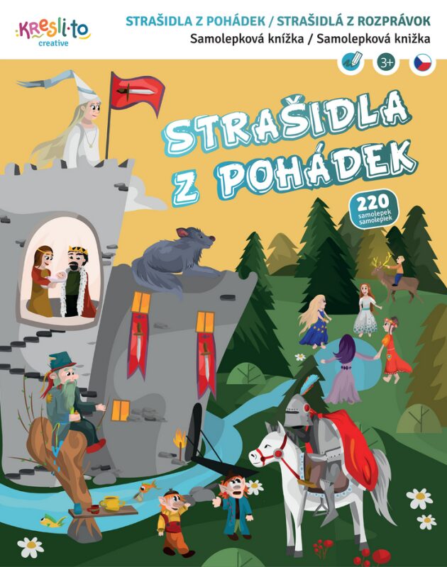 Stašidla z pohádek - samolepková knížka