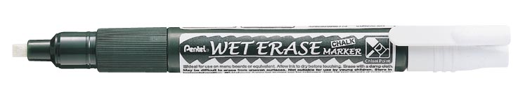 Křídový popisovač PENTEL SMW26-W Wet Erase -bílý