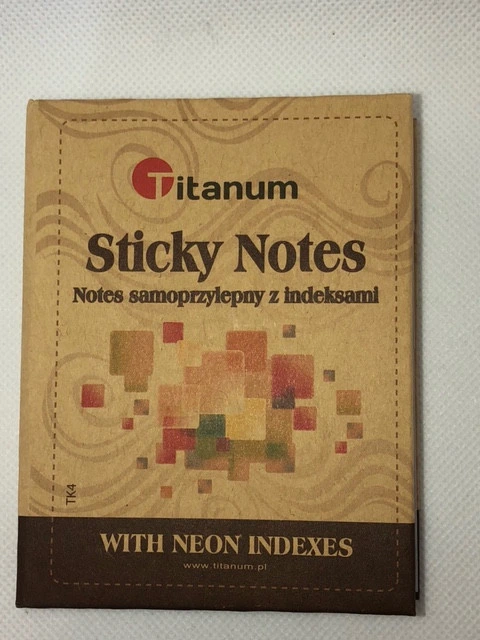 Fotografie Y-Samolepící blok na lepení poznámek TITANUM